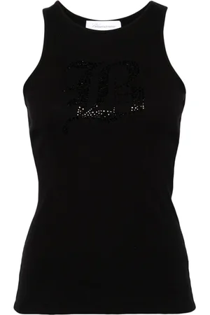 BLUMARINE Geripptes Trägershirt