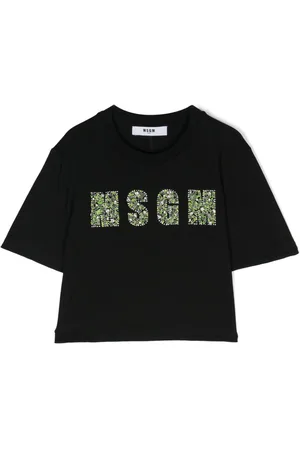 Msgm T-Shirt mit Logo-Applikation