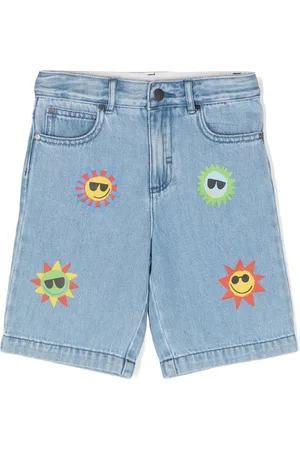 Stella McCartney Jeans-Shorts mit Sonnen-Print