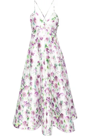 Serafini Midikleid mit Blumen-Print