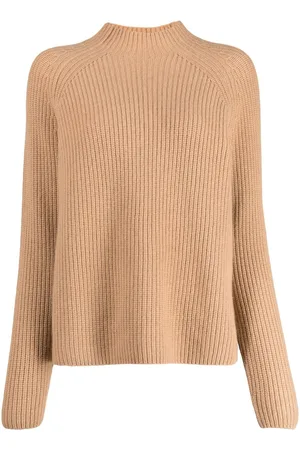 N.PEAL Kaschmirpullover mit Stehkragen