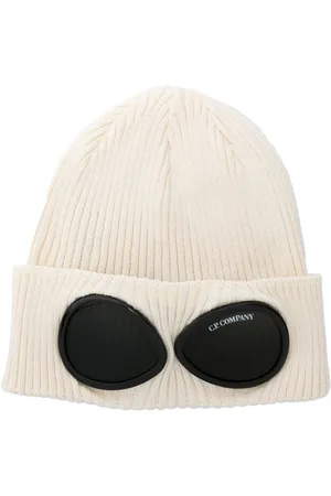 C.P. Company Gerippte Mütze mit Goggle-Detail