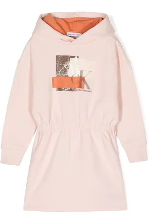 Calvin Klein Kapuzenkleid mit Monogramm-Print