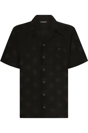 Dolce & Gabbana DG Seidenhemd aus Monogramm-Jacquard