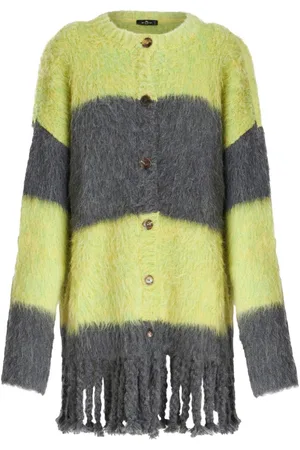 Etro Gestreifter Strickmantel