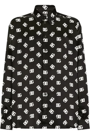 Dolce & Gabbana Seidenhemd mit DG-Print
