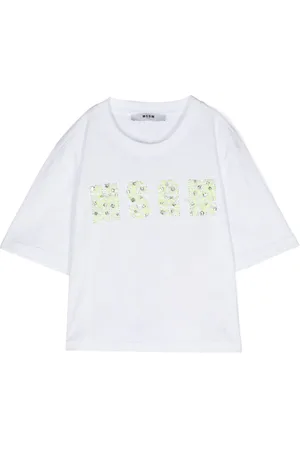 Msgm T-Shirt mit Logo-Applikation