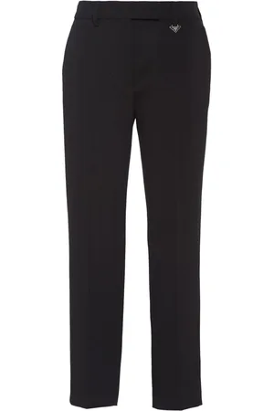 Prada Grain-de-Poudre Cropped-Hose