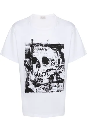 Alexander McQueen T-Shirt mit Totenkopf-Print