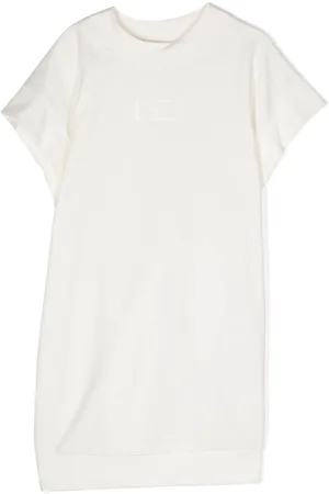 Elisabetta Franchi Jerseykleid mit Logo-Applikation