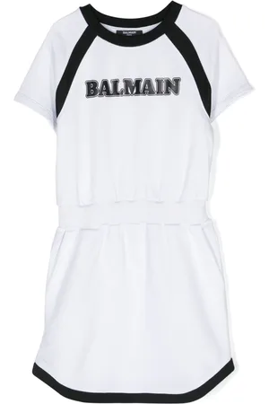 Balmain Jerseykleid mit Logo-Print