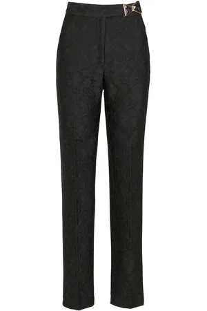 Silvia Tcherassi Orion Jacquard-Hose mit Blumenmuster