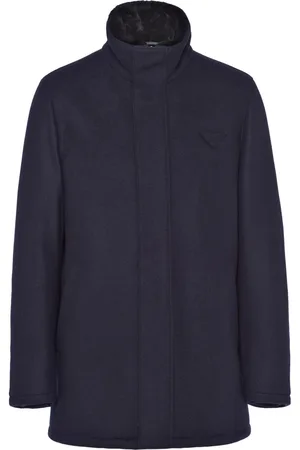 Prada Jacke aus Wollgemisch mit Triangel-Logo