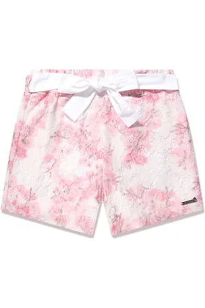 Guess Gürtel-Shorts aus Blumenspitze