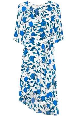 Diane von Furstenberg Gewickeltes Krepp-Minikleid