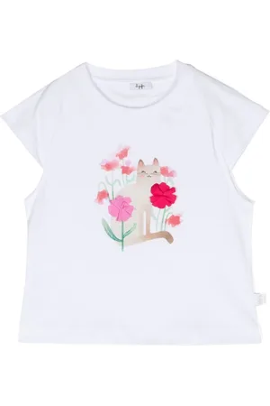 Il gufo T-Shirt mit Katzen-Print