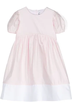Il gufo Zweifarbiges Kleid mit Puffärmeln