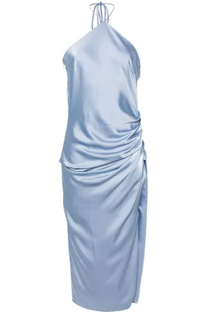 Simkhai Hansel Neckholder-Midikleid aus Satin