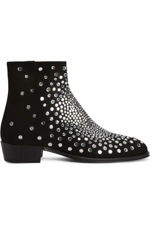 Giuseppe Zanotti Fabyen Wildlederstiefel mit Kristallen