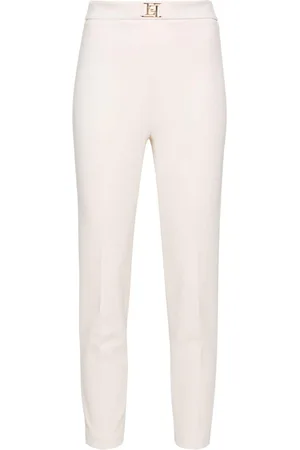 Elisabetta Franchi Cropped-Hose aus Krepp