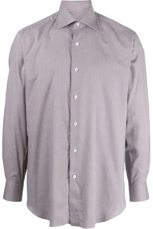 BRIONI Hemd aus Zickzack-Jacquard
