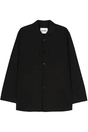 Jil Sander Hemd mit Logo-Etikett