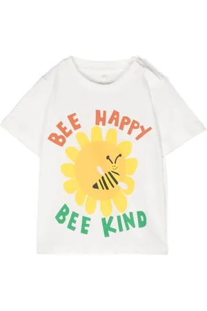 Stella McCartney T-Shirt mit Bee Happy-Print