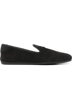 Prada Loafer aus Wildleder mit Logo