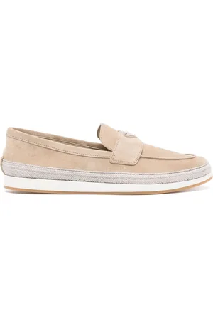 Prada Loafer aus Wildleder mit Logo