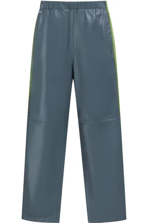 Marni Lederhose mit geradem Bein