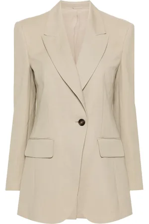 Brunello Cucinelli Gestrickter Blazer mit steigendem Revers