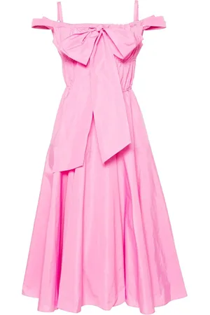 Patou Midi-Cocktailkleid mit Schleifendetail