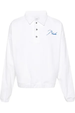 Rhude Frottee-Poloshirt mit Logo-Stickerei