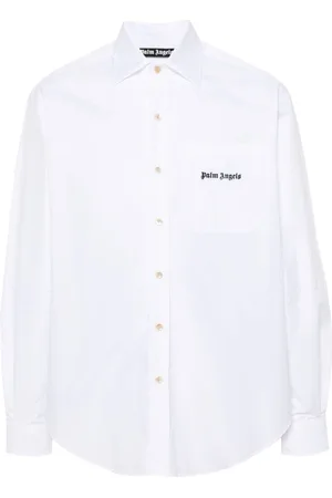 Palm Angels Hemd mit Logo-Stickerei