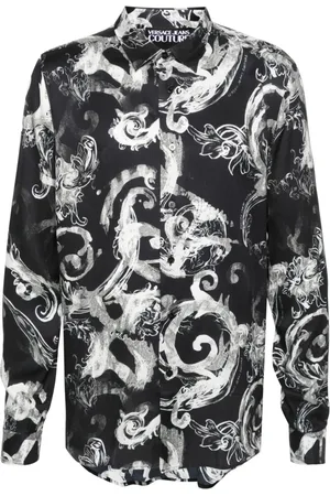 VERSACE Hemd mit barockem Muster