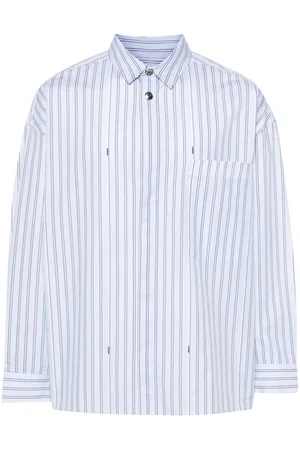 Jacquemus Gestreiftes Hemd mit Logo