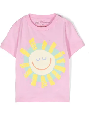 Stella McCartney T-Shirt mit Sonnen-Print