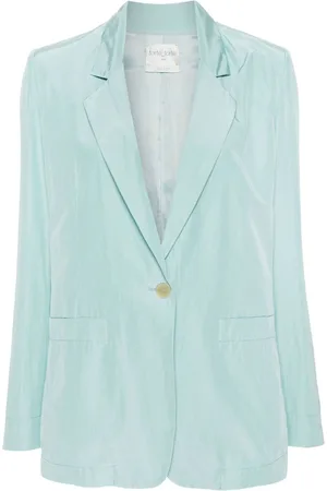FORTE FORTE Einreihiger Satinblazer