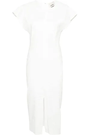 Isabel Marant Mirna Midikleid aus Hanfgemisch