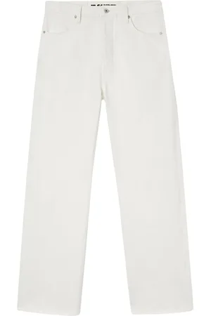 Jil Sander Halbhohe Straight-Leg-Jeans
