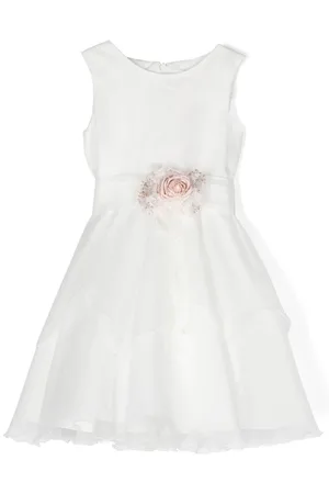 Mimilù Ausgestelltes Kleid mit Blumenbrosche