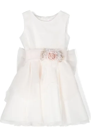 Mimilù Ausgestelltes Kleid mit Blumenapplikation