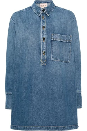 Plan C Bluse mit Knöpfen