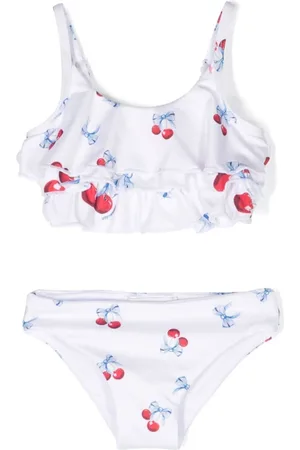 MONNALISA Gerüschter Bikini mit Kirschen-Print