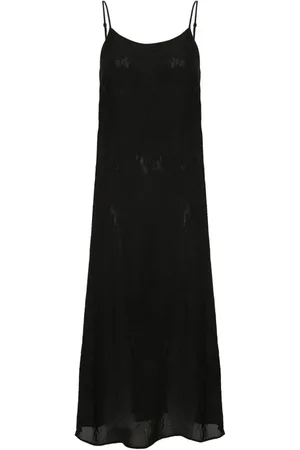 UMA WANG Midikleid mit Knitterfalten