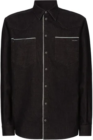 Dolce & Gabbana Jeanshemd mit Kontrastdetails