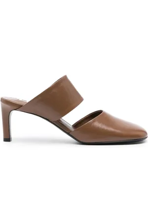 Jil Sander Mules mit eckiger Kappe 65mm