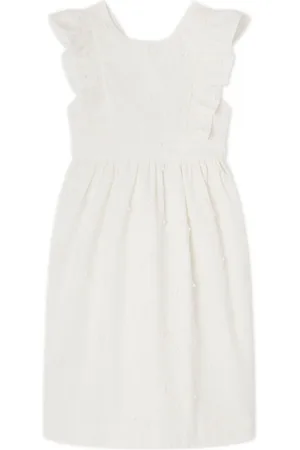 BONPOINT Frida Kleid mit Blumenapplikation