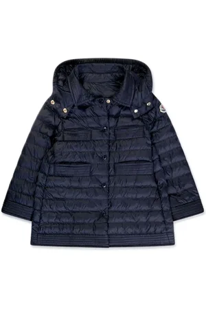 Moncler Gefütterte Jacke mit Logo-Applikation