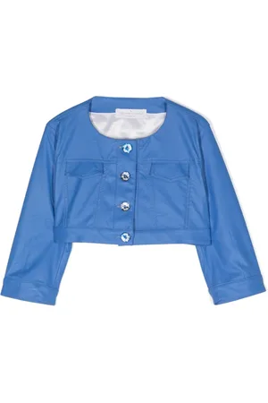 COLORICHIARI Geknöpfte Cropped-Jacke